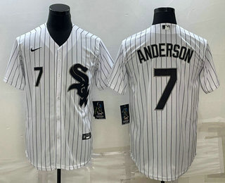 Men%27s Chicago White Sox #7 Tim Anderson White Cool Base Stitched Jersey->cincinnati reds->MLB Jersey